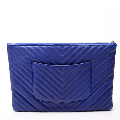 Chanel O Case Large Blue