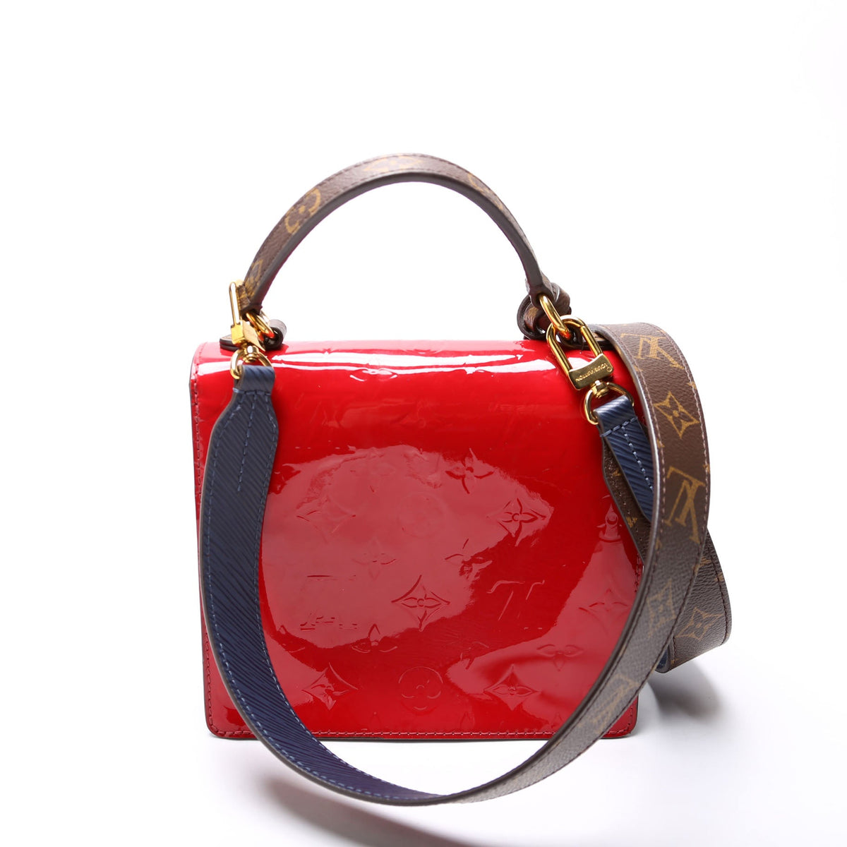 Louis-Vuitton Spring Street Vernis Red/Navy