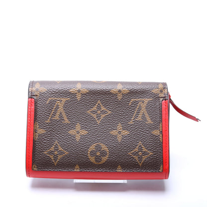 Louis-Vuitton Flore Compact Wallet Monogram Red