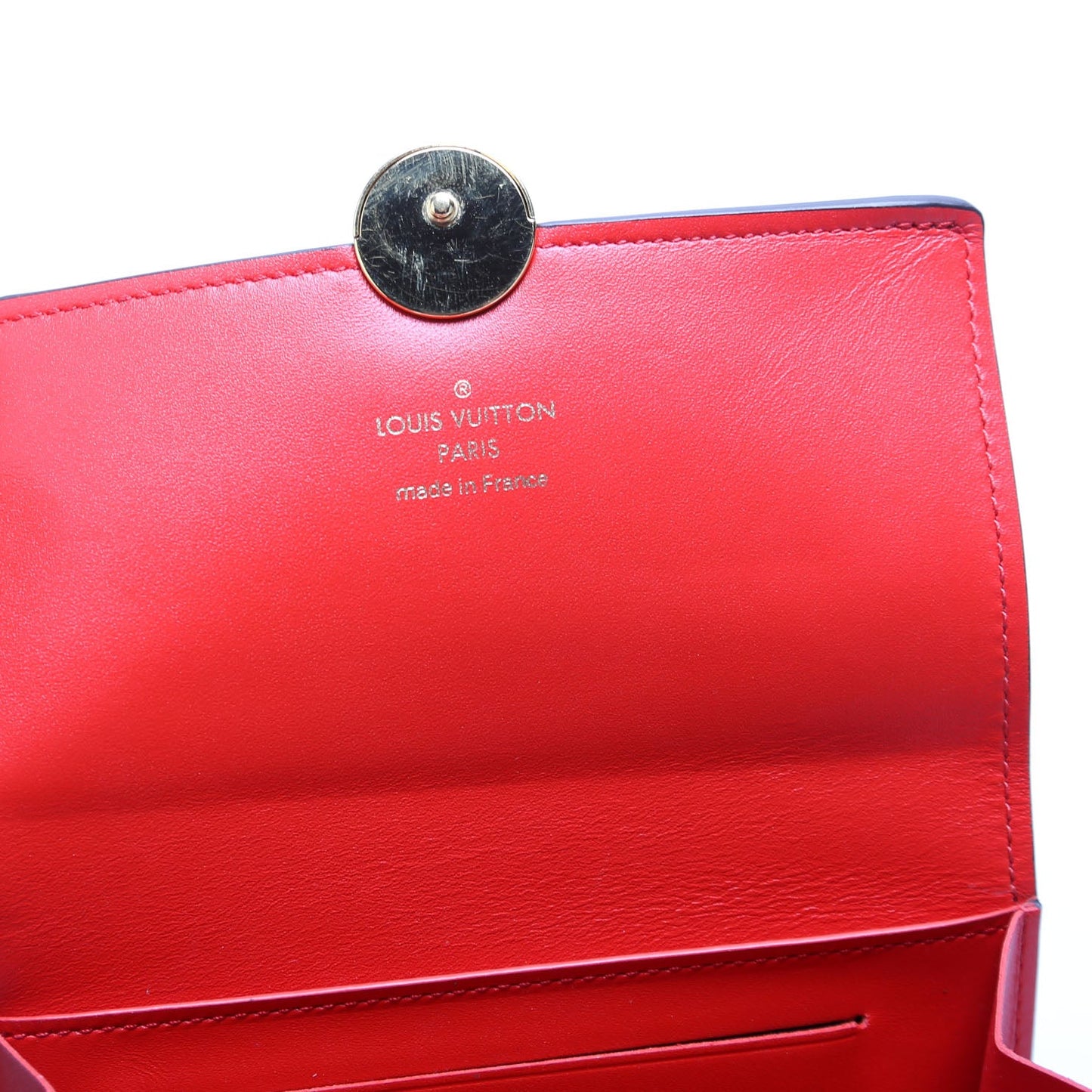 Louis-Vuitton Flore Compact Wallet Monogram Red