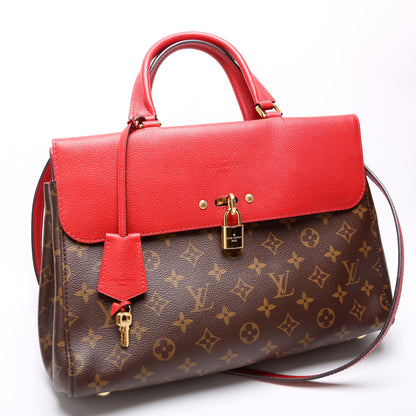 Louis-Vuitton Venus Satchel Monogram Red