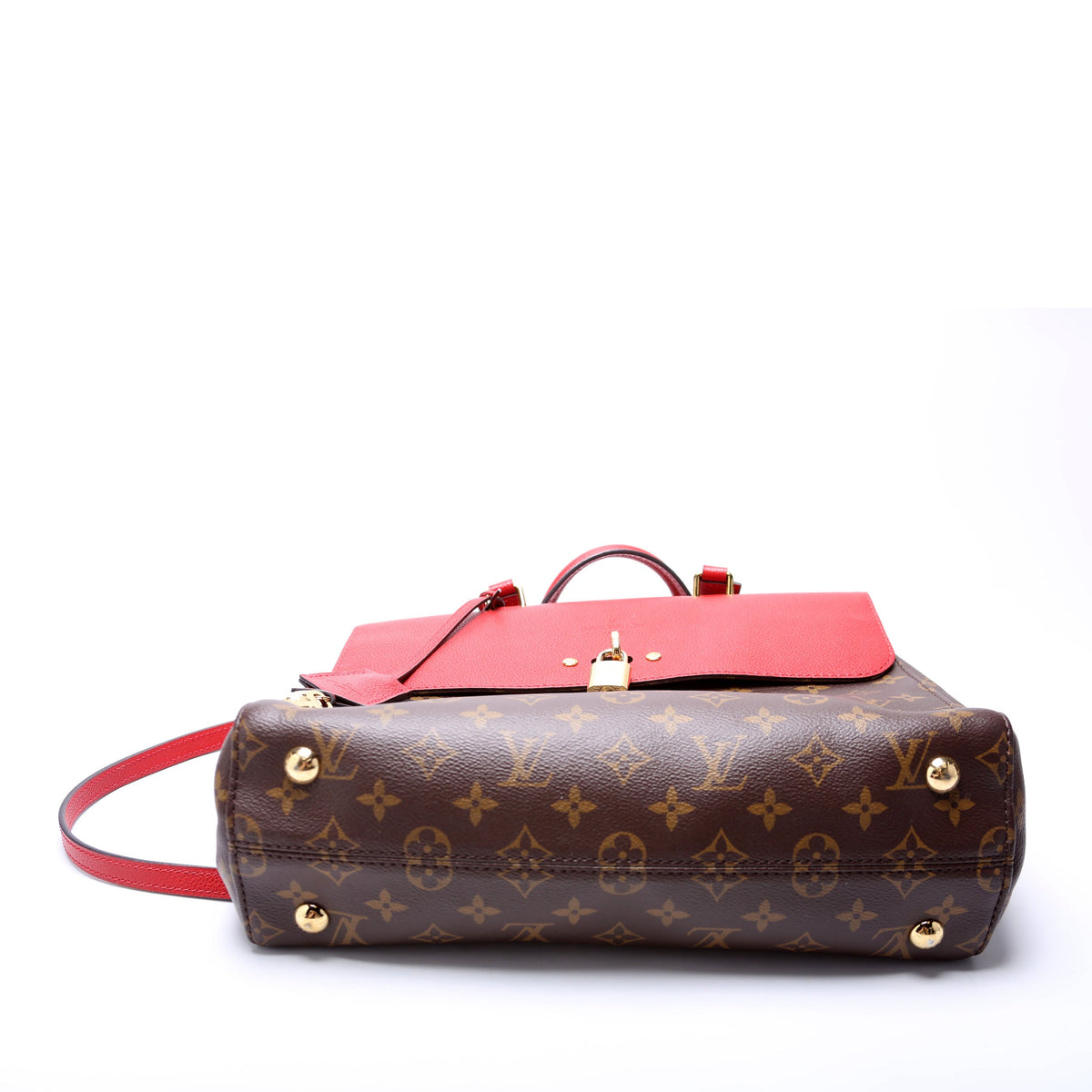 Louis-Vuitton Venus Satchel Monogram Red