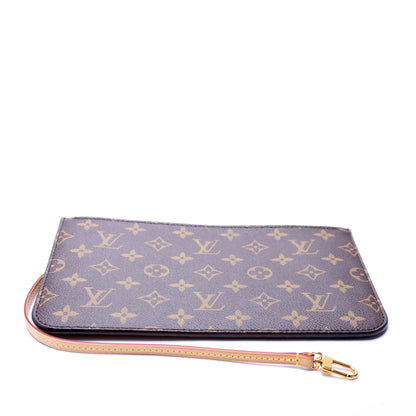 Louis-Vuitton Pochette Only Monogram Neverfull Beige