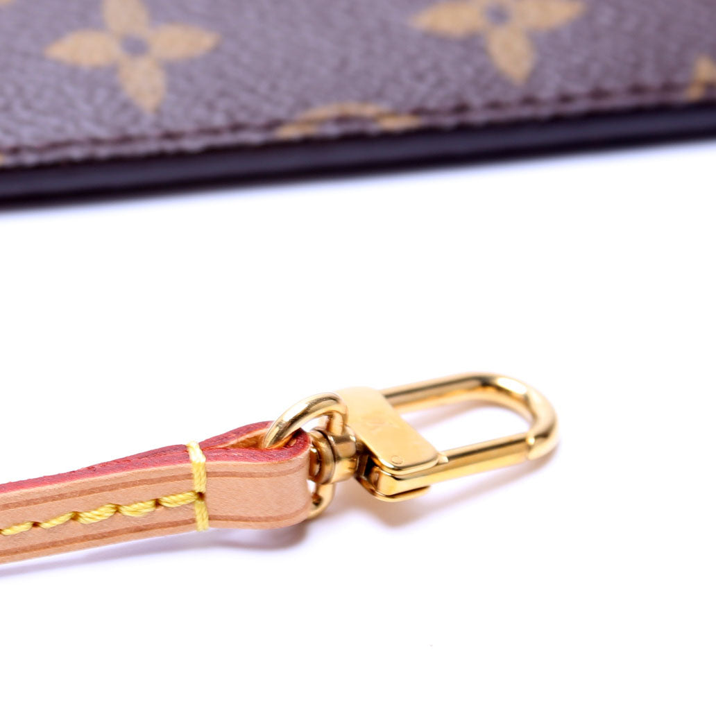 Louis-Vuitton Pochette Only Monogram Neverfull Beige