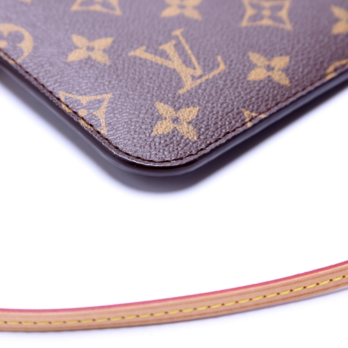 Louis-Vuitton Pochette Only Monogram Neverfull Beige