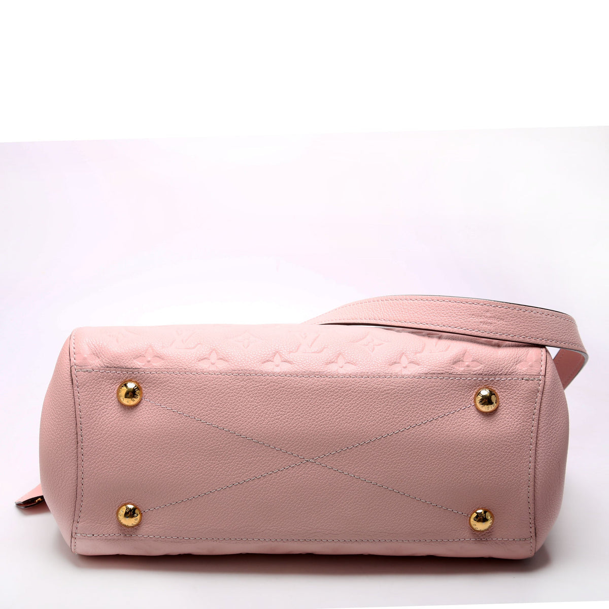 Louis-Vuitton Montaigne MM Empreinte Pink