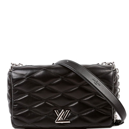 Louis-Vuitton Go- MM Malletage Lambskin Black