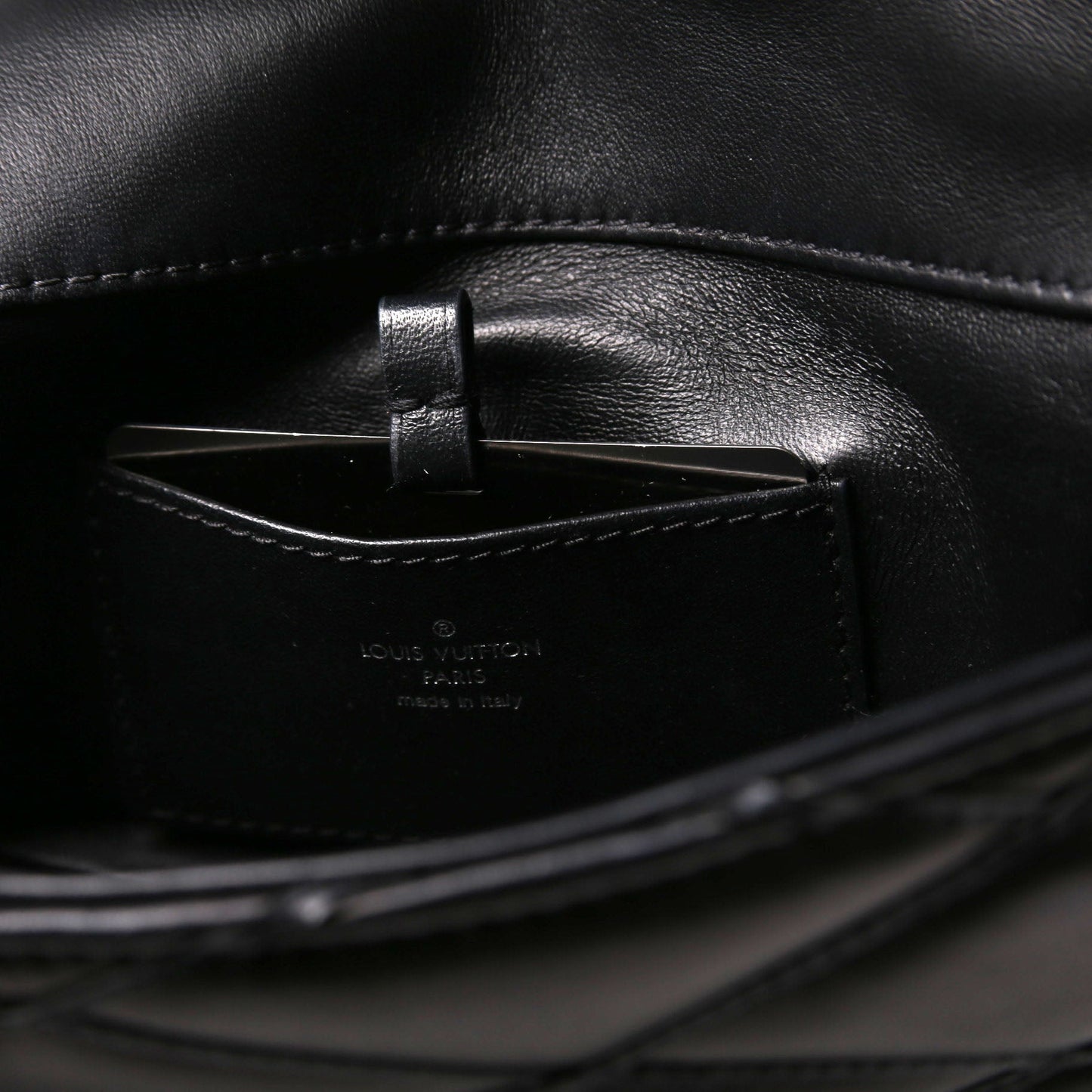 Louis-Vuitton Go- MM Malletage Lambskin Black