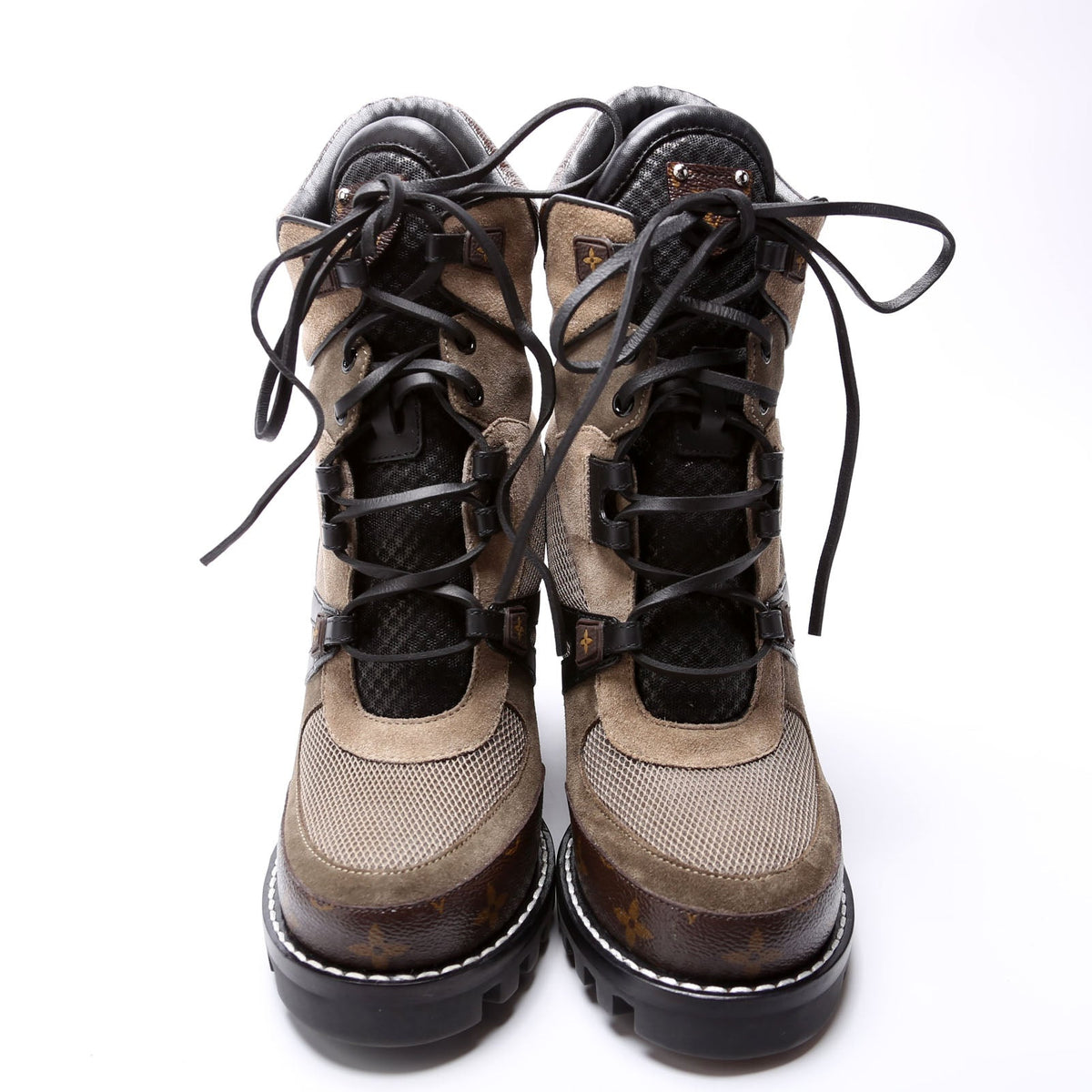 Louis-Vuitton Star Trail Ankle Boot Size  Brown/Black