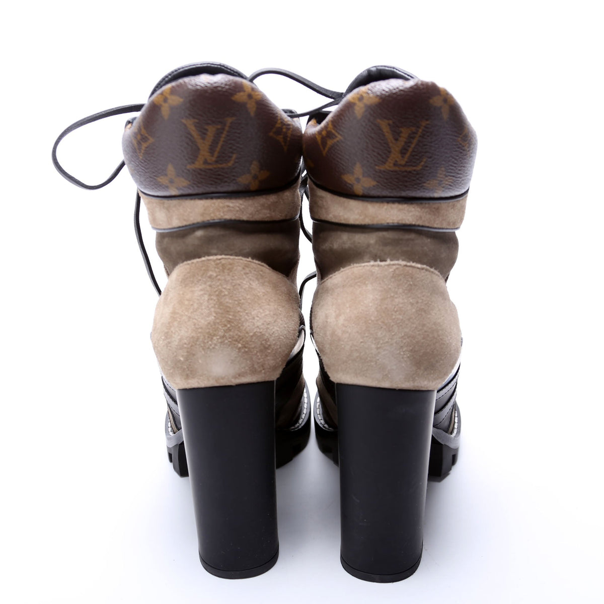 Louis-Vuitton Star Trail Ankle Boot Size  Brown/Black