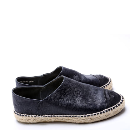 Chanel CC Espadrilles Size 38 Black