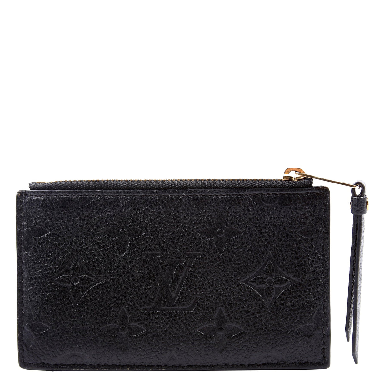 Louis-Vuitton Porte Cartes Zip Empreinte Black