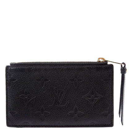 Louis-Vuitton Porte Cartes Zip Empreinte Black
