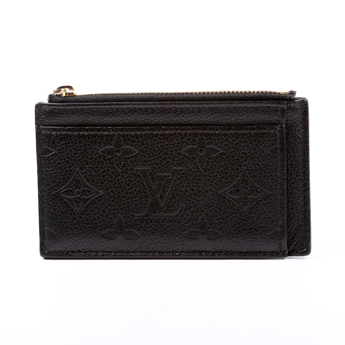 Louis-Vuitton Porte Cartes Zip Empreinte Black