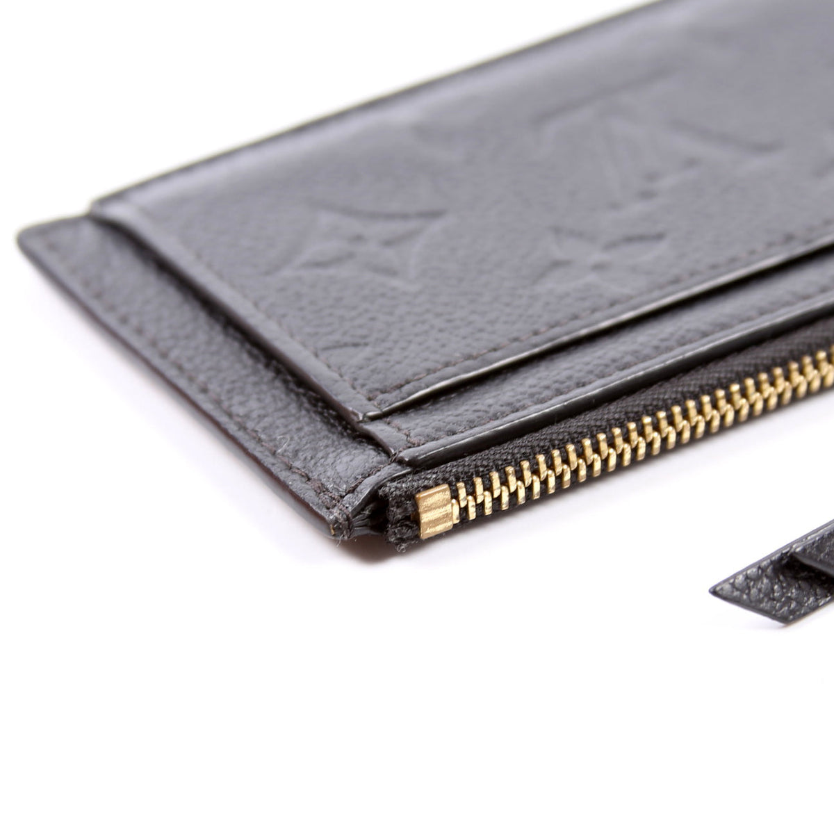 Louis-Vuitton Porte Cartes Zip Empreinte Black
