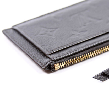 Louis-Vuitton Porte Cartes Zip Empreinte Black