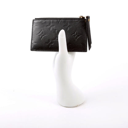 Louis-Vuitton Porte Cartes Zip Empreinte Black