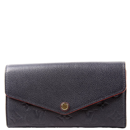 Louis-Vuitton Sarah Wallet Empreinte Navy