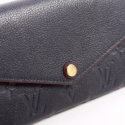 Louis-Vuitton Sarah Wallet Empreinte Navy