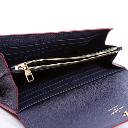 Louis-Vuitton Sarah Wallet Empreinte Navy