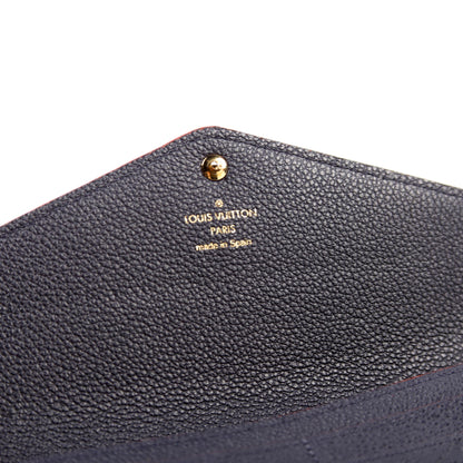 Louis-Vuitton Sarah Wallet Empreinte Navy