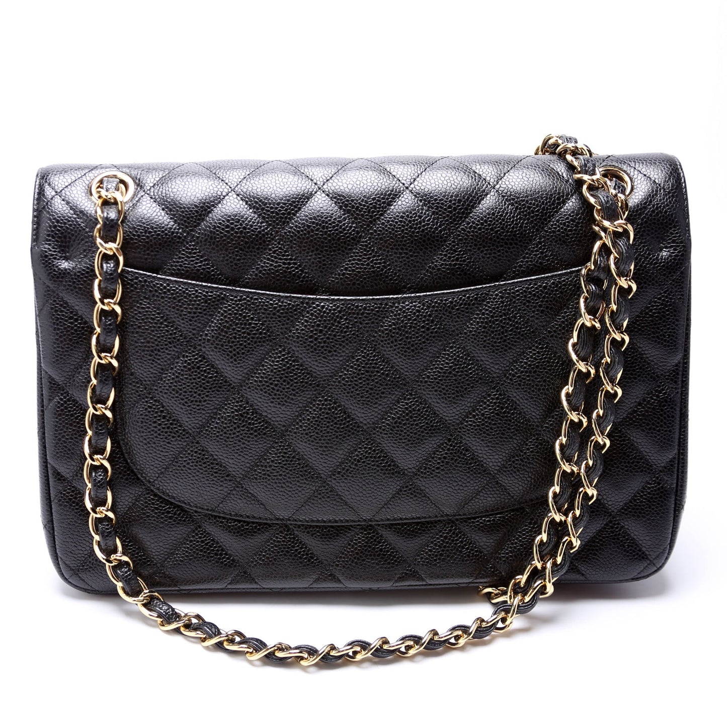 Chanel Classic Flap Jumbo Caviar 25-28M Black