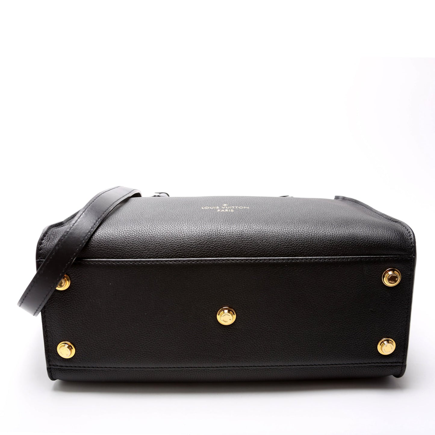 Louis-Vuitton On My Side MM Calfskin Black