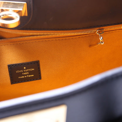 Louis-Vuitton On My Side MM Calfskin Black