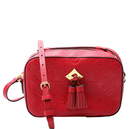 Louis-Vuitton Saintonge Empreinte Red