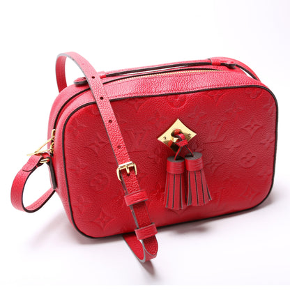 Louis-Vuitton Saintonge Empreinte Red