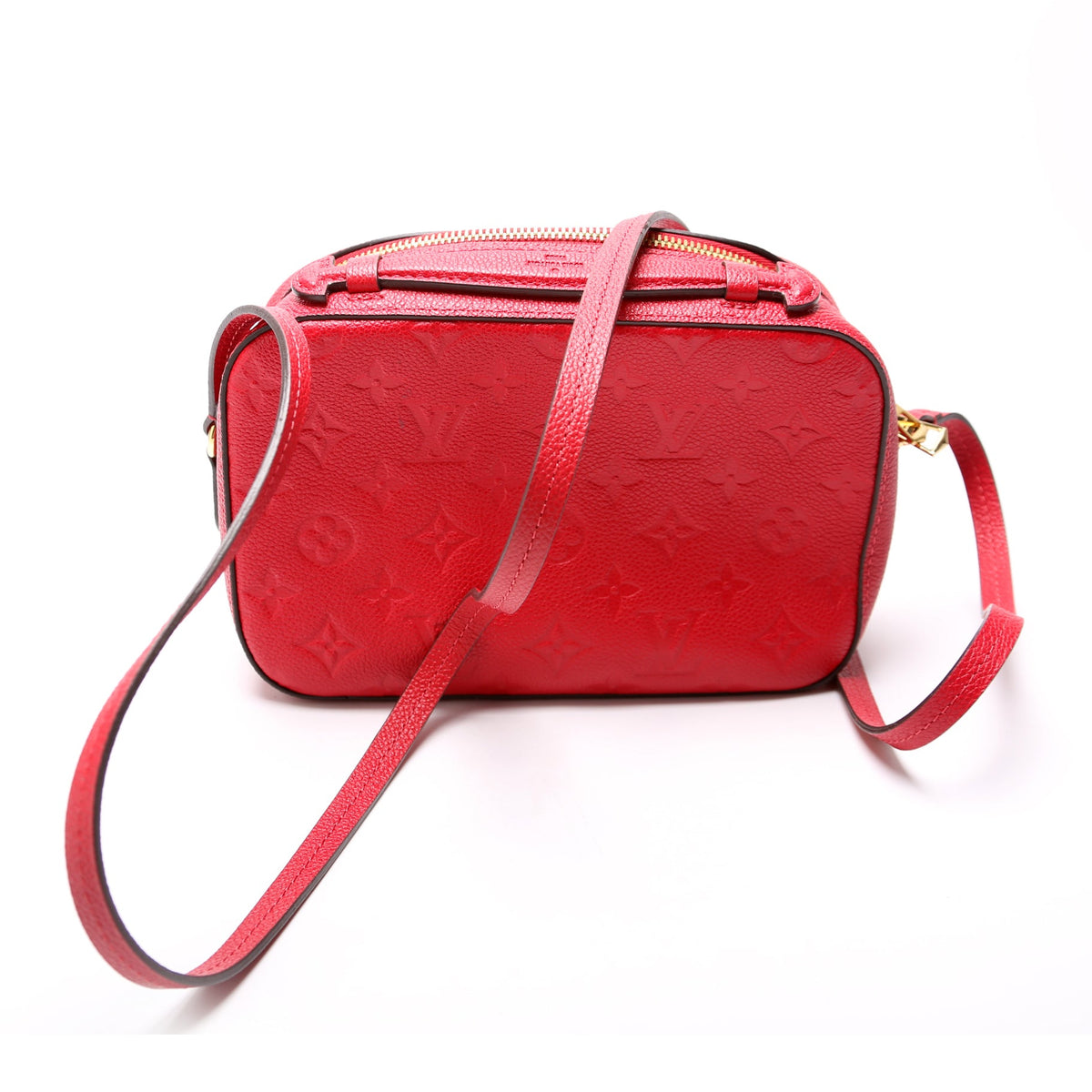 Louis-Vuitton Saintonge Empreinte Red