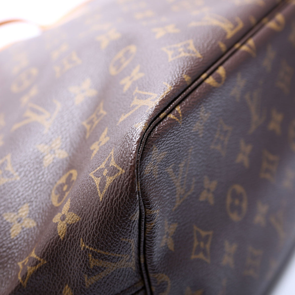Louis-Vuitton Neverfull MM Monogram Beige