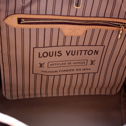 Louis-Vuitton Neverfull MM Monogram Beige