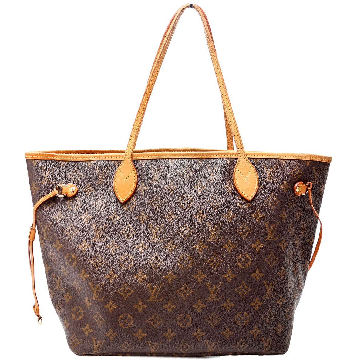 Louis-Vuitton Neverfull MM Monogram Beige