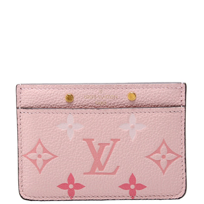 Louis-Vuitton Card Holder Giant Empreinte By The Pool Pink