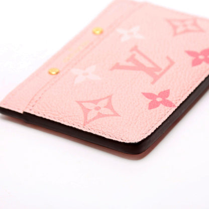 Louis-Vuitton Card Holder Giant Empreinte By The Pool Pink