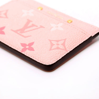 Louis-Vuitton Card Holder Giant Empreinte By The Pool Pink