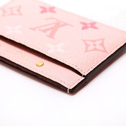 Louis-Vuitton Card Holder Giant Empreinte By The Pool Pink