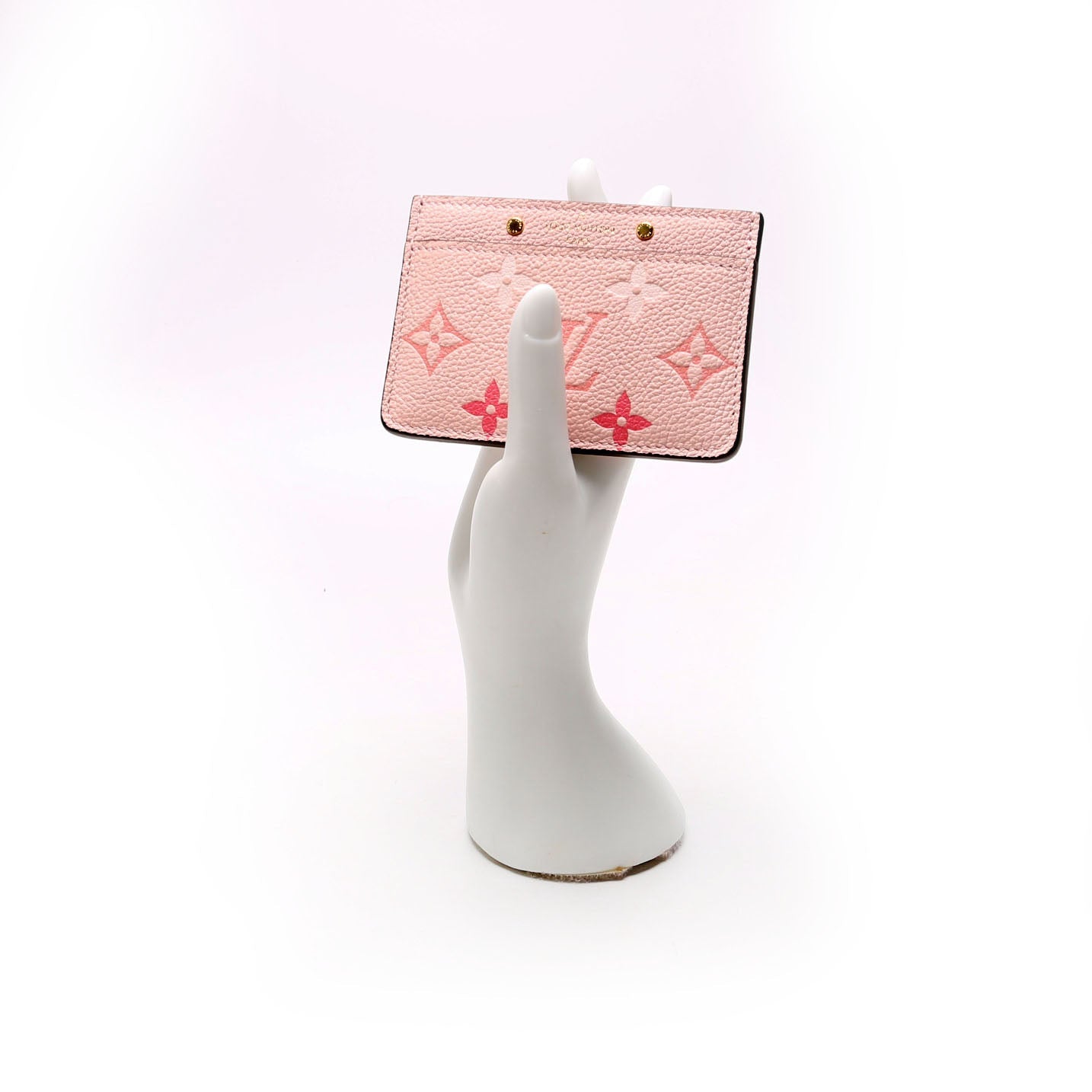 Louis-Vuitton Card Holder Giant Empreinte By The Pool Pink