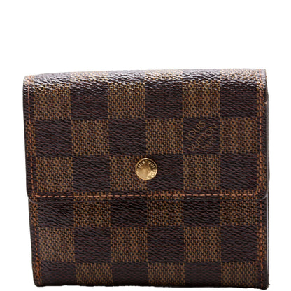 Louis-Vuitton Elise Wallet Damier Brown