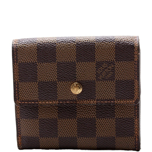 Louis-Vuitton Elise Wallet Damier Brown