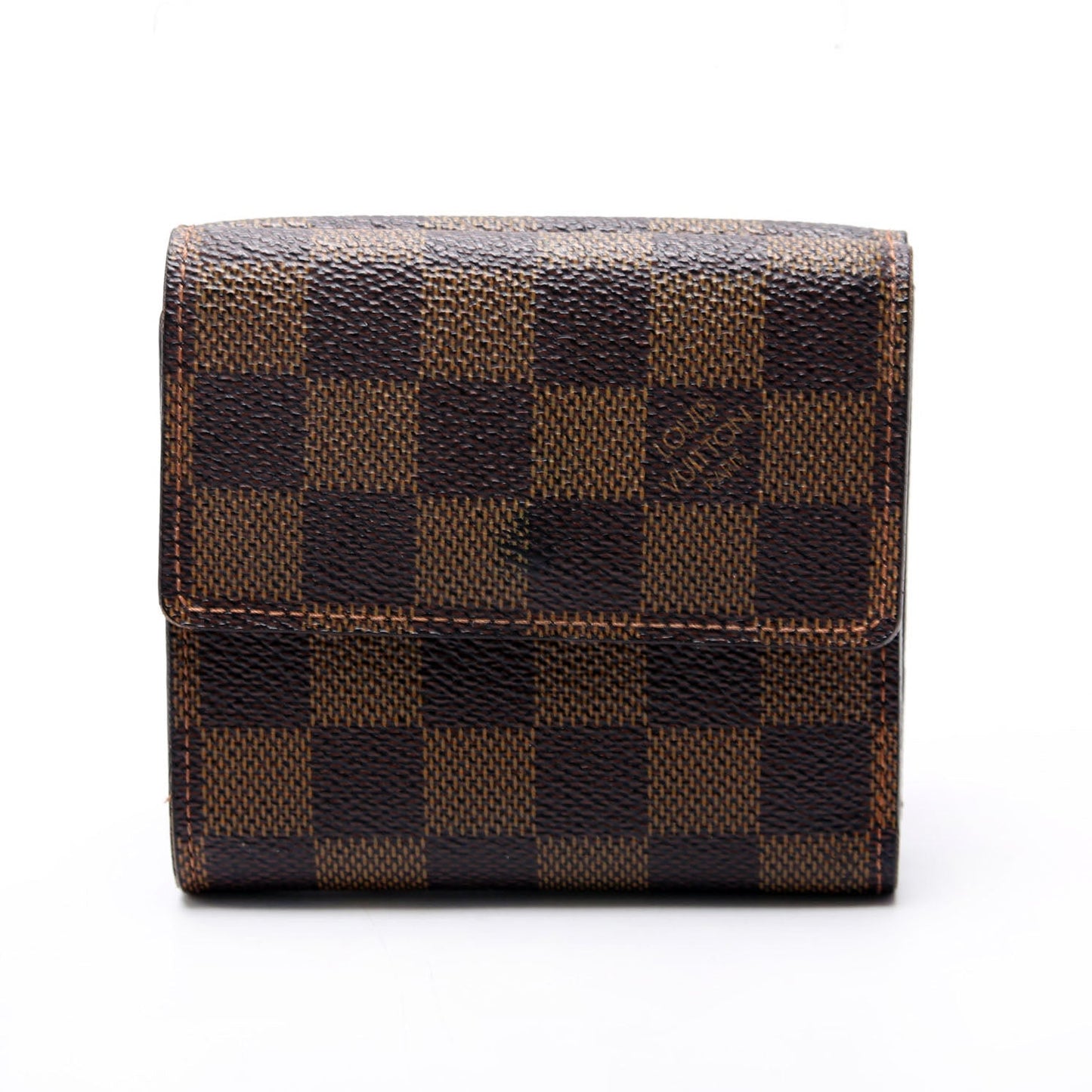 Louis-Vuitton Elise Wallet Damier Brown