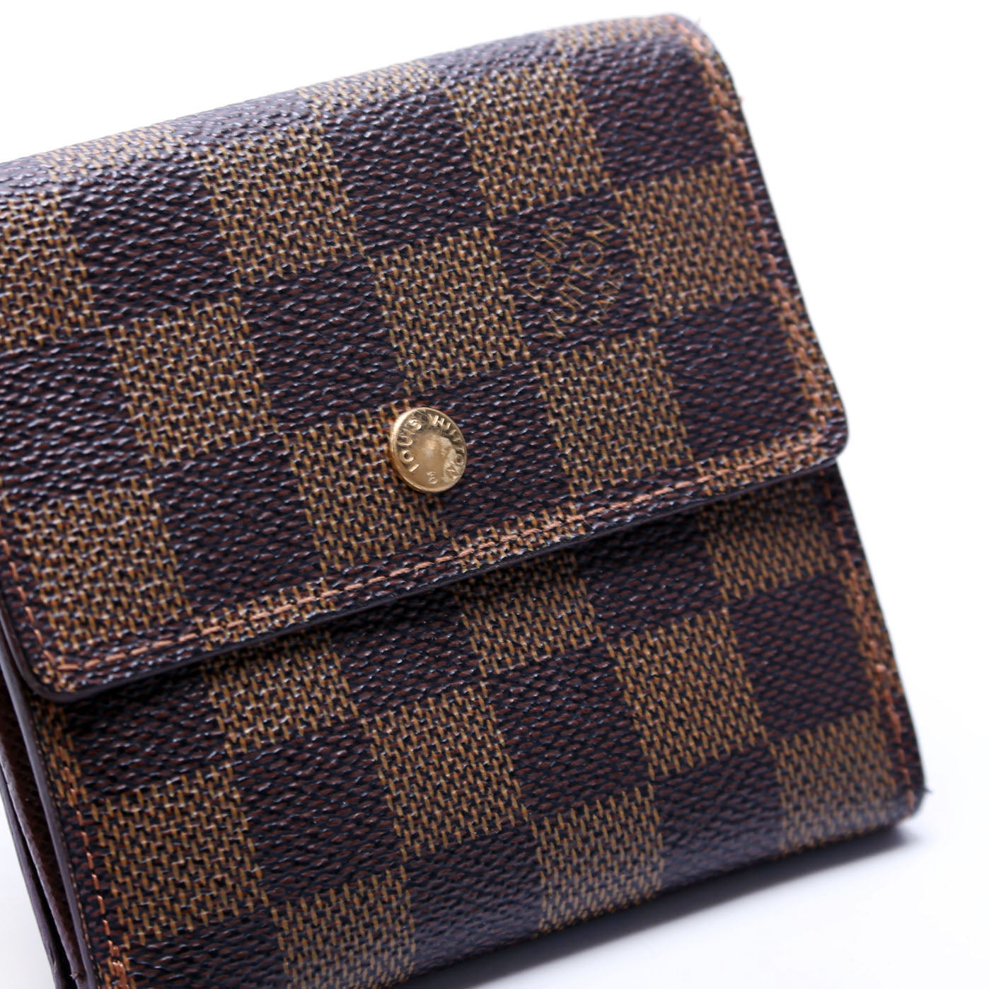 Louis-Vuitton Elise Wallet Damier Brown