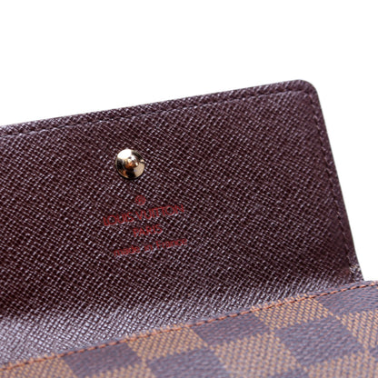 Louis-Vuitton Elise Wallet Damier Brown