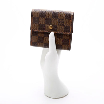 Louis-Vuitton Elise Wallet Damier Brown