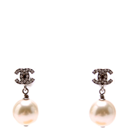 Chanel CC Crystal Pearl Drop