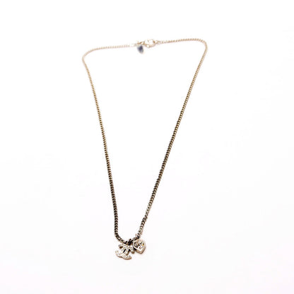 Chanel Crystal CC Heart Pendant