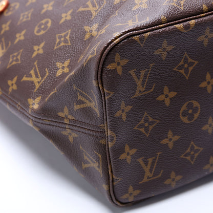 Louis-Vuitton Neverfull MM Monogram Brown/Beige