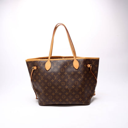 Louis-Vuitton Neverfull MM Monogram Brown/Baige