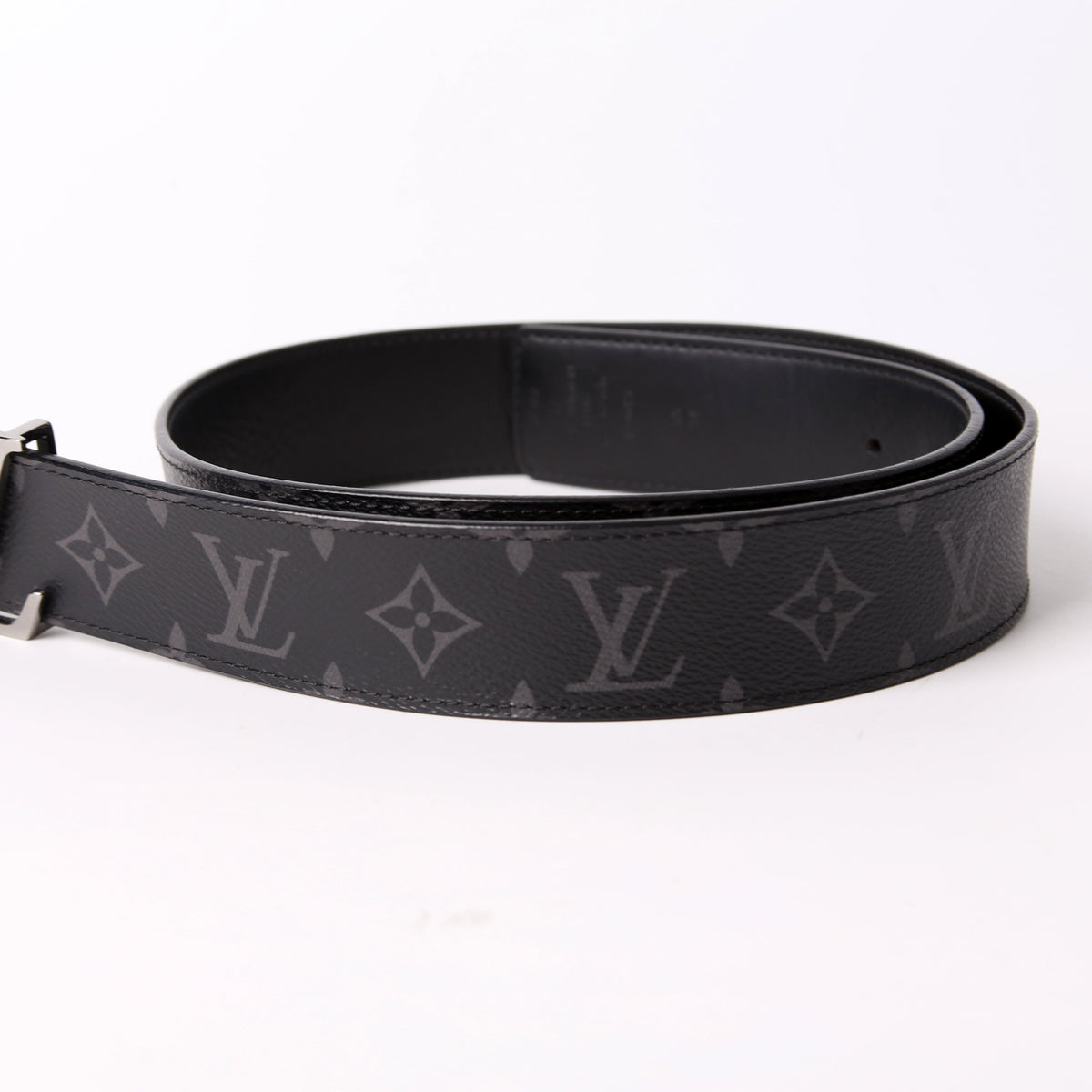 Louis-Vuitton LV Initiales MM Reversible Leather/Monogram Eclipse Belt Size /